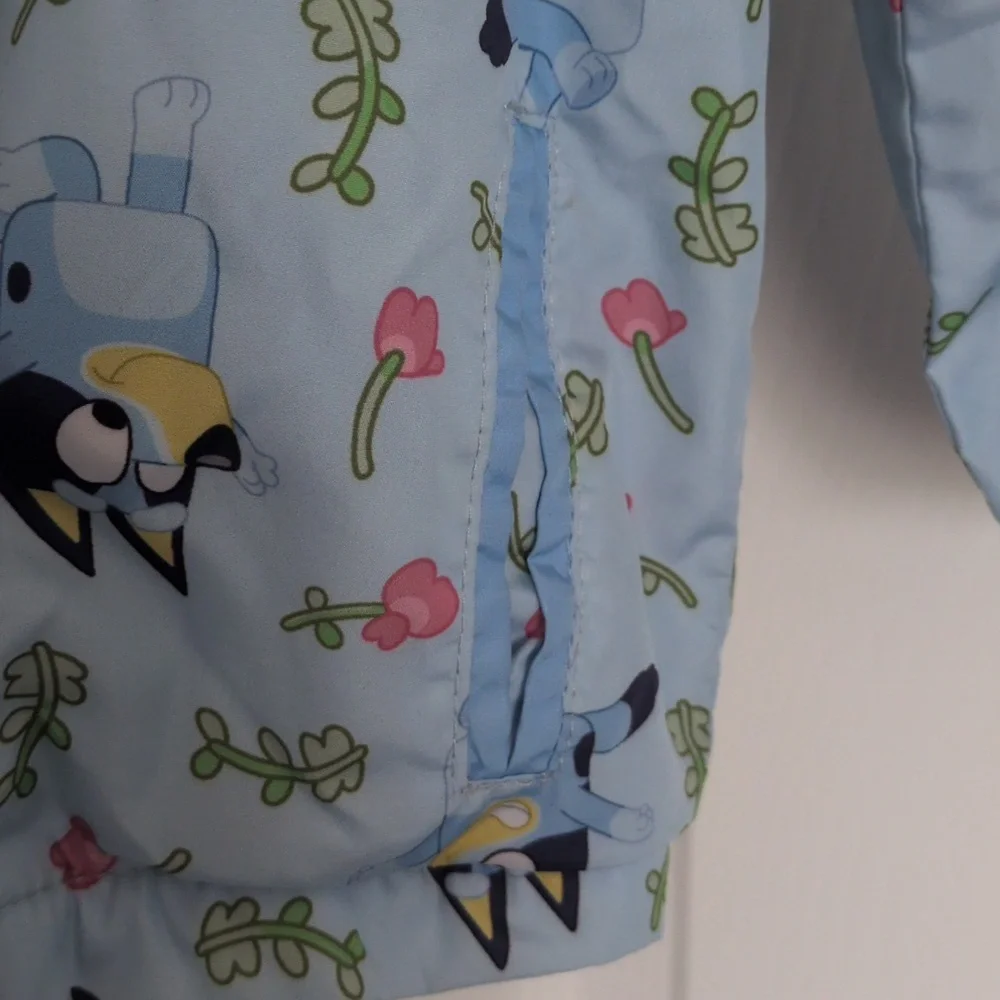 Bluey Girls Cozy Hooded Windbreaker - 12m